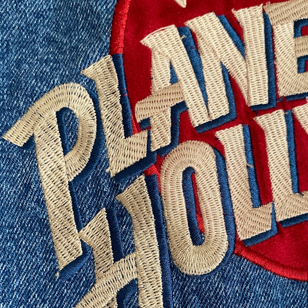 Planet Hollywood Men’s Vintage Blue Denim Jacket from 1998 - Picture 2 of 9